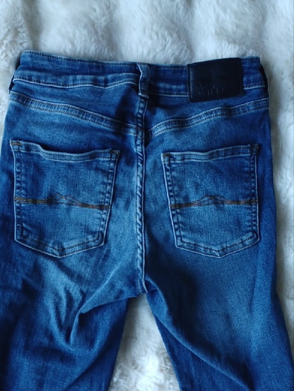 Jack Wills Cropped Super Skinny Dark Blue Skinny Jeans - Picture 8 of 10